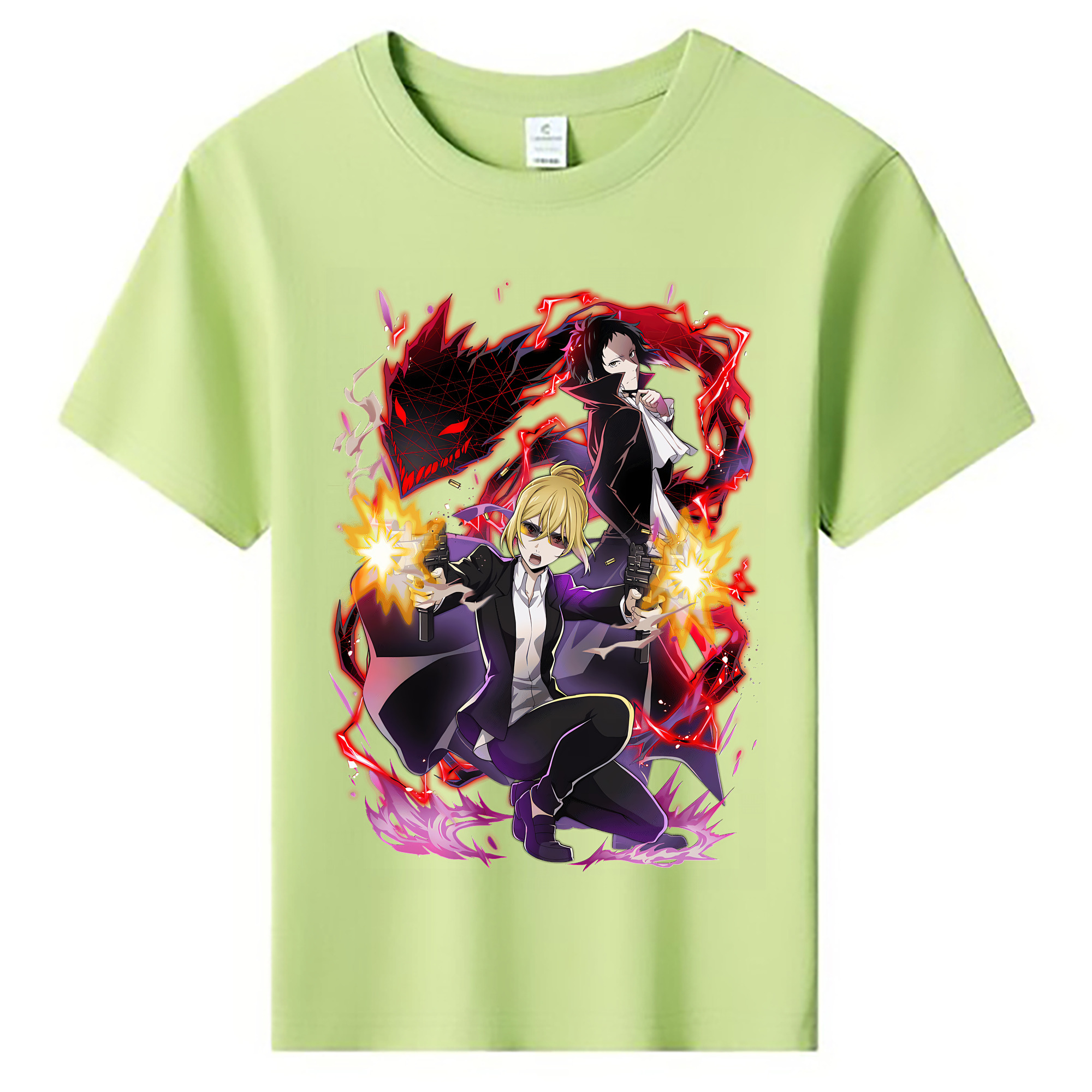 （画像用） 文豪ストレイドッグス Bungo Stray Dogs 綿100％キッズTシャツ（フロントプリント）